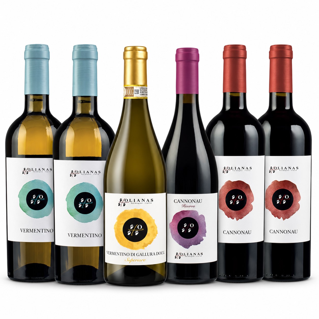 Ochutnej Sardinii a vinařství Olianas – set 6 vín