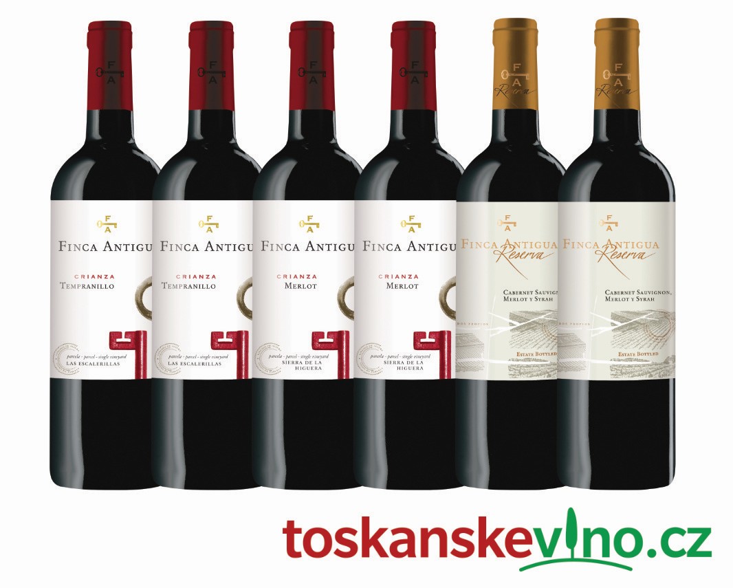 6x červená vína z Finca Antigua, 6x0.75l