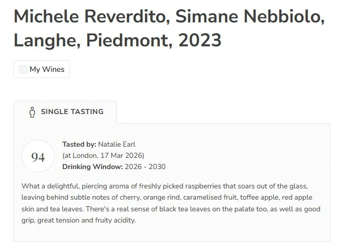 Langhe Nebbiolo Simane DOC 2023 - Reverdito, 0.75l
