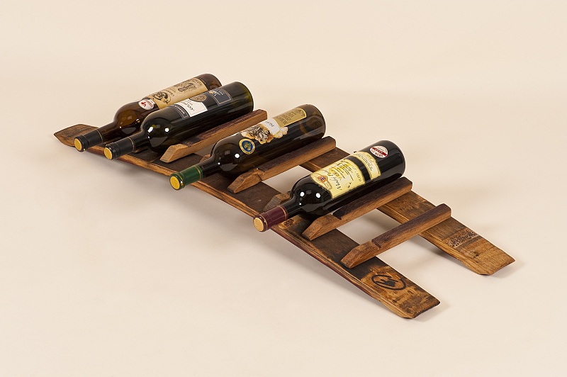 Dubový stojan na 7 lahví vína - Morellino