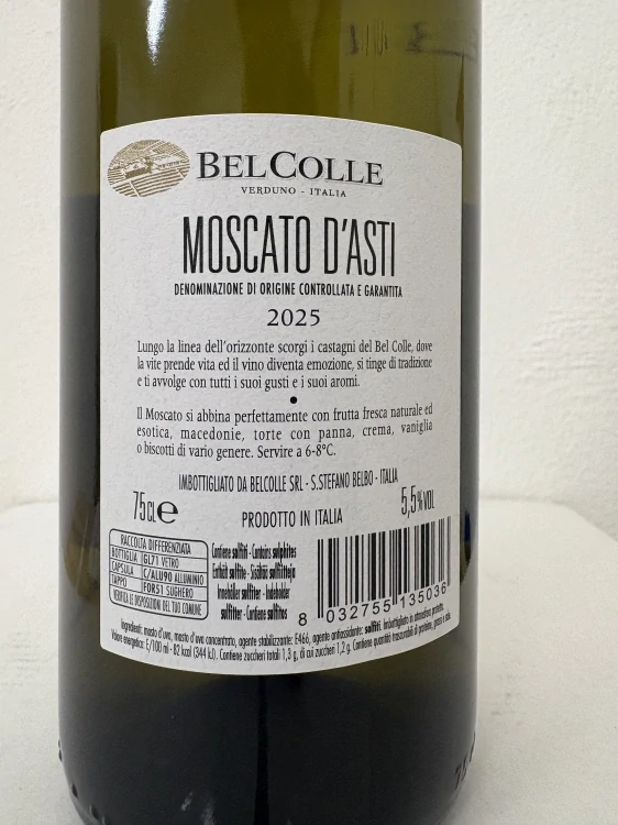 Moscato d' Asti DOCG 2025 - Bel Colle, 0,75l