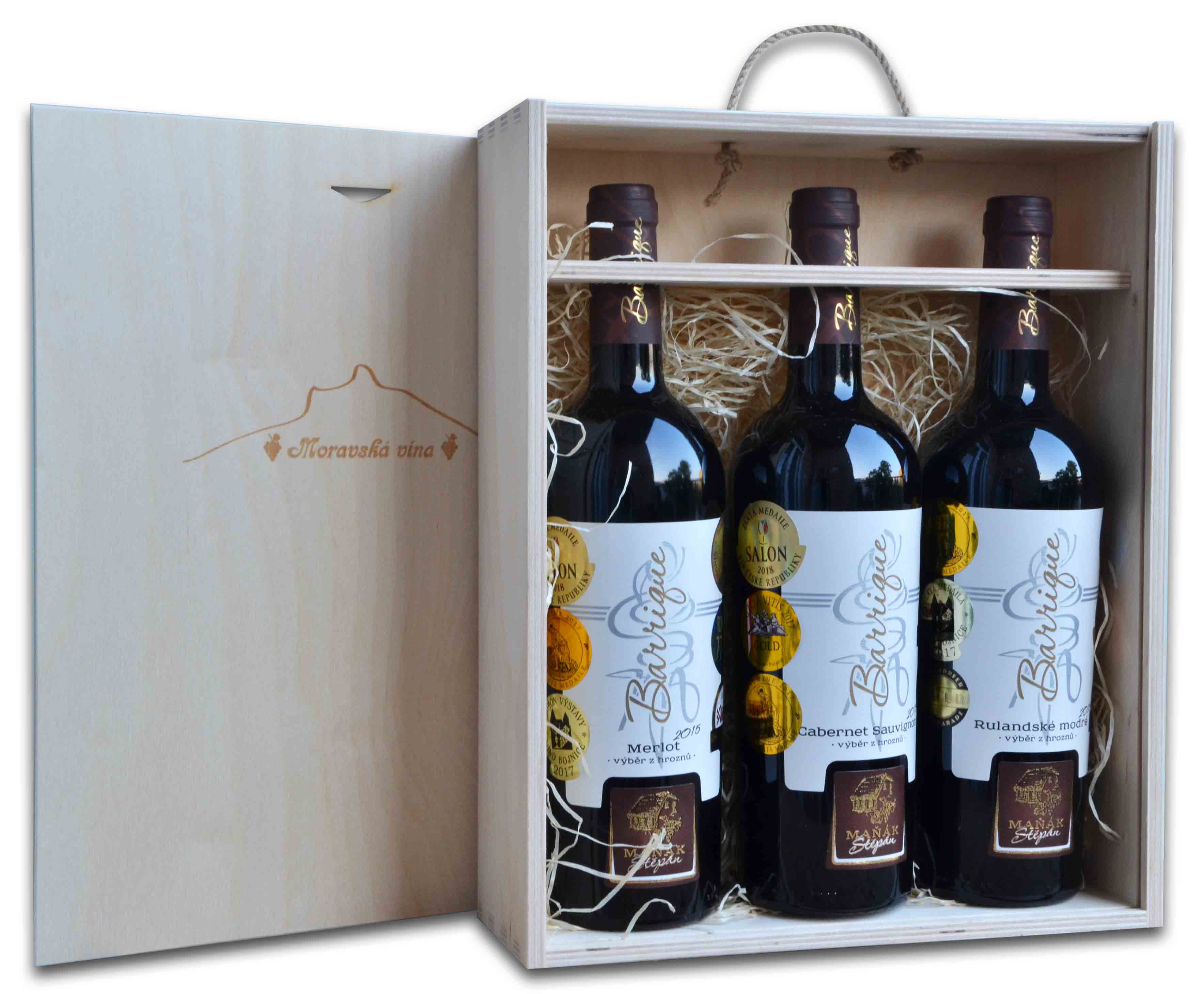 Moravská dárková kazeta Barrique - Vinařství Štěpán Maňák