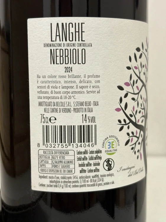 Langhe Nebbiolo DOC 2024 - Bel Colle, 0,75l