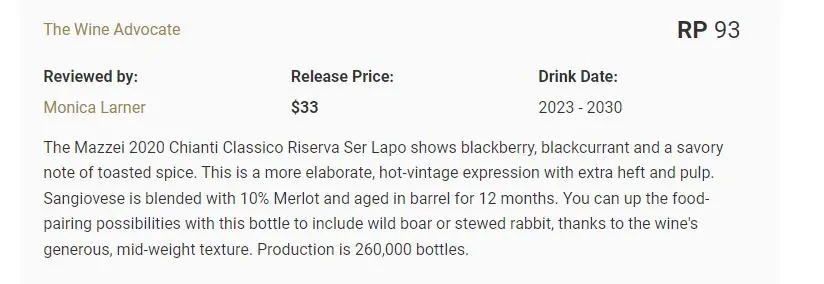 Chianti Classico Riserva DOCG 2022 “Ser Lapo” - Mazzei, 0.75l